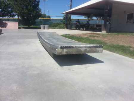 Concave bench