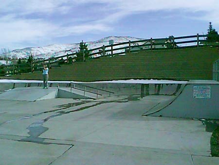 3. View to the south. Quarterpipe and fly-box