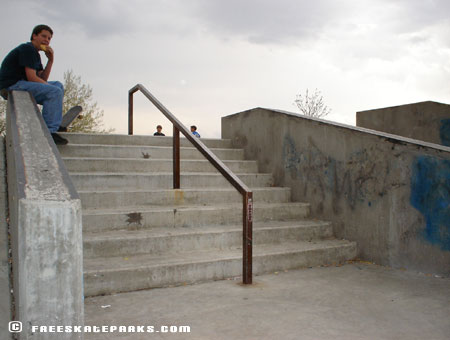 1. Lakewood Link Skatepark - 8-step handrail.