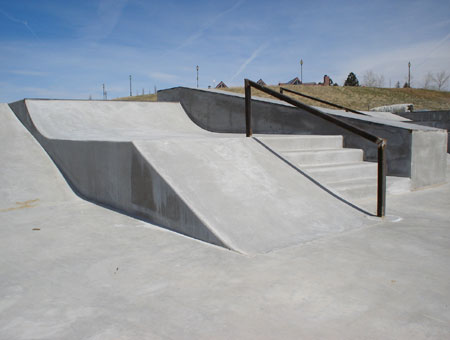 Westminster Skatepark - The other side of the street course.