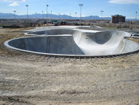 Westminster Skatepark - Deep ass bowl under construction